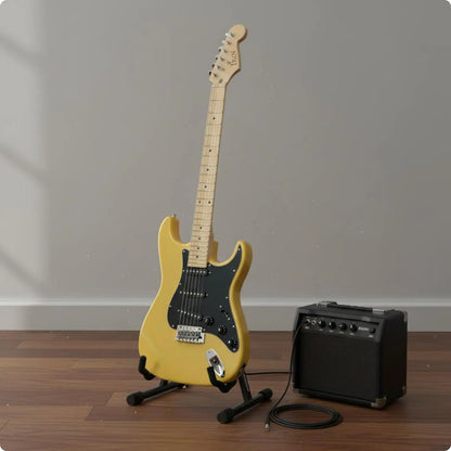 Electric Guitar Starter Kit with Amplifier and Gig Bag