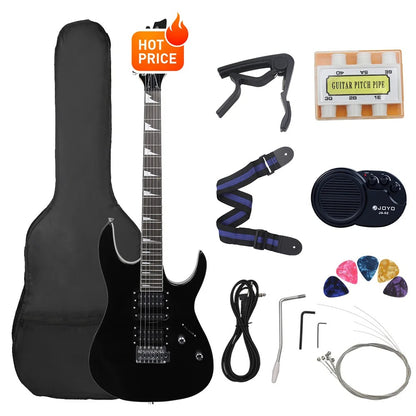 6-String Electric Guitar 24 Frets Maple Body with Accessories