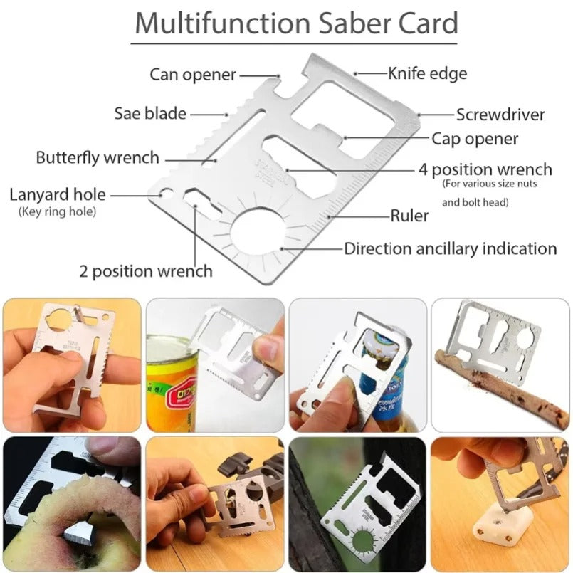 Emergency Survival Kit Multifunction Tactical Camping Gear