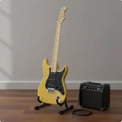 Electric Guitar Starter Kit with Amplifier and Gig Bag