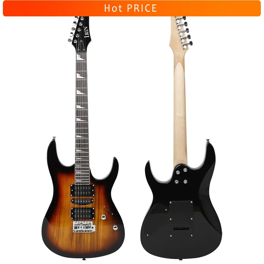 6-String Electric Guitar 24 Frets Maple Body with Accessories