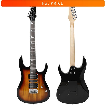 6-String Electric Guitar 24 Frets Maple Body with Accessories